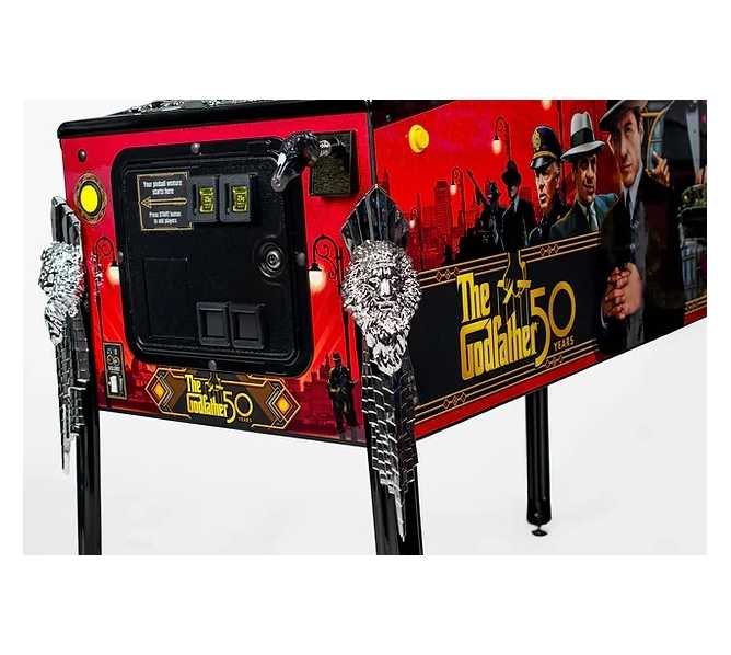 JERSEY JACK PINBALL THE GODFATHER LE Pinball Machine SILVER LION LEG